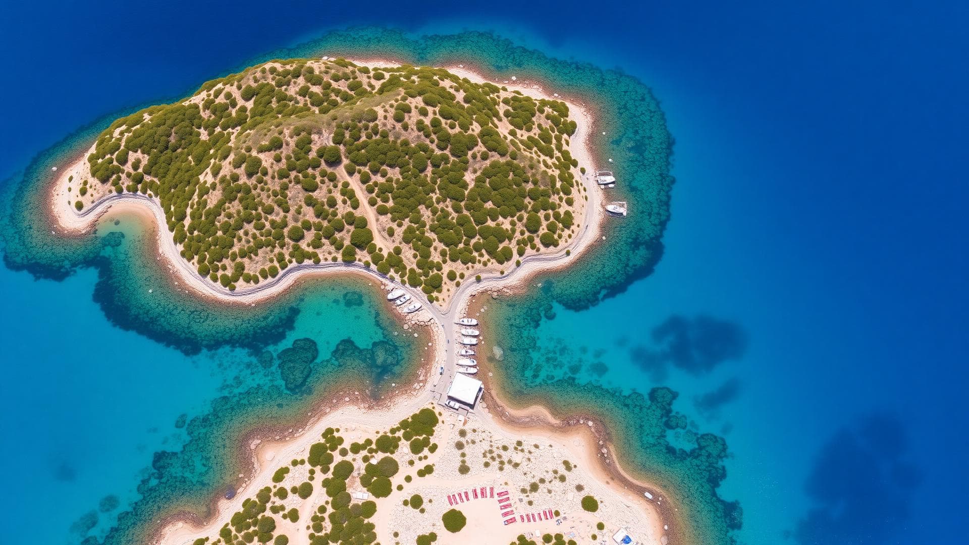 Bodrum Bitez turkuaz deniz manzarası